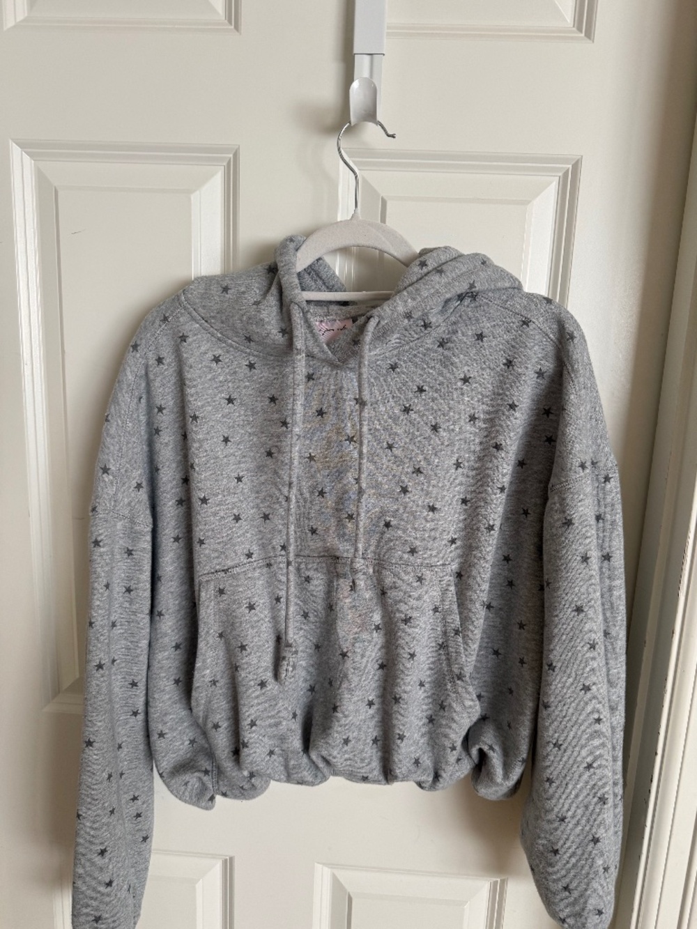 out from under hoodie sweatshirt small greywith stars